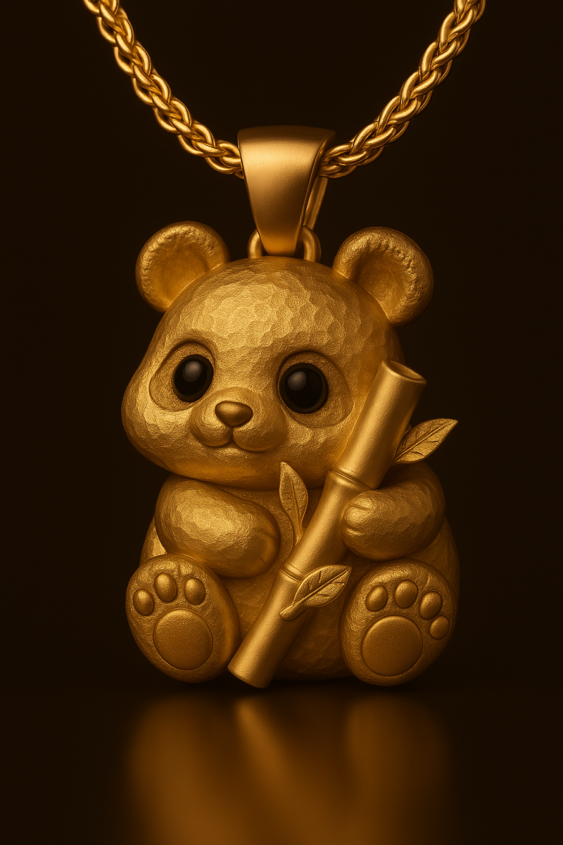 Panda Pendant 3Dプリントモデル .c4d .max .obj .3ds .fbx .stl .blend 