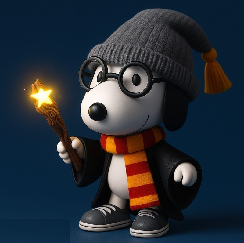 Harry Potter Snoopy 3D 打印模型 .c4d .max .obj .3ds .fbx .stl .blend