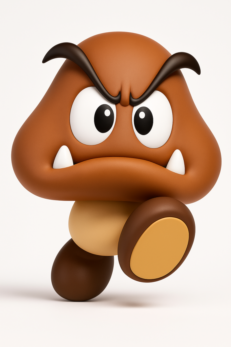 Super Mario Goomba Modelo de Impressão 3D .c4d .max .obj .3ds .fbx .stl .blend
