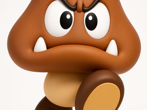 Super Mario Goomba Modello di stampa 3D