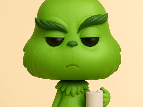 Grinch winylowy Model do druku 3D