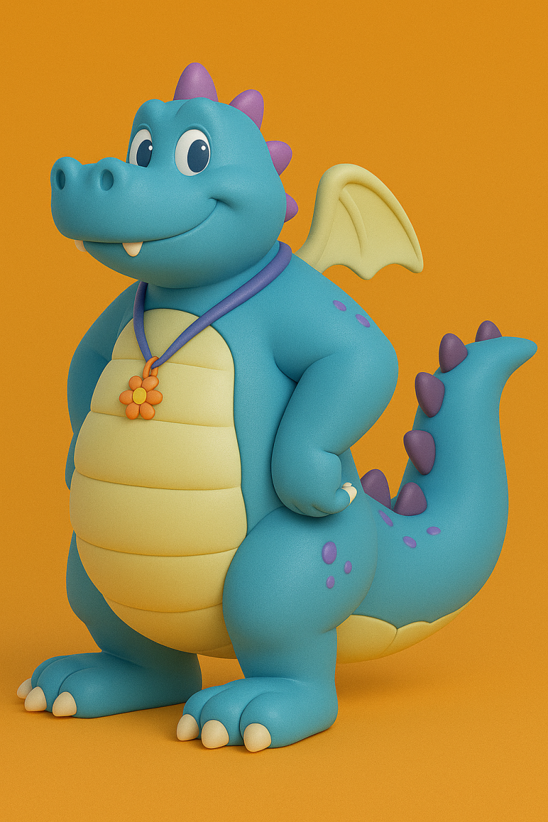 Ord from Dragon Tales 3D Baskı Modeli .c4d .max .obj .3ds .fbx .stl .blend 
