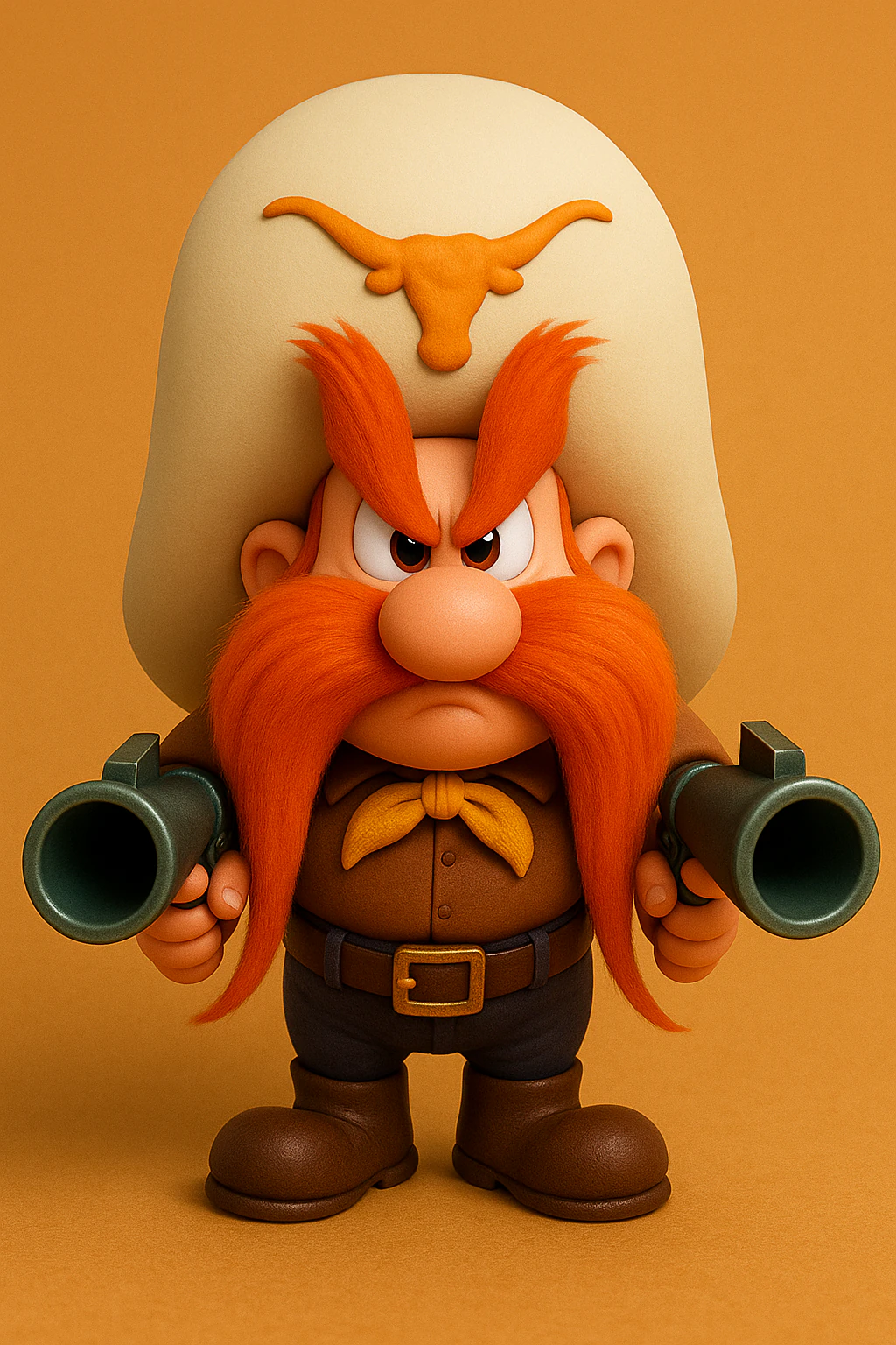 Yosemite Sam From Looney Tunes 3D Print Model .c4d .max .obj .3ds .fbx .stl .blend 