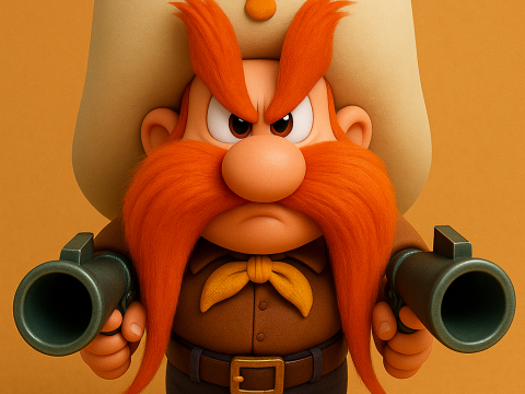 Yosemite Sam From Looney Tunes 3D Druckmodell