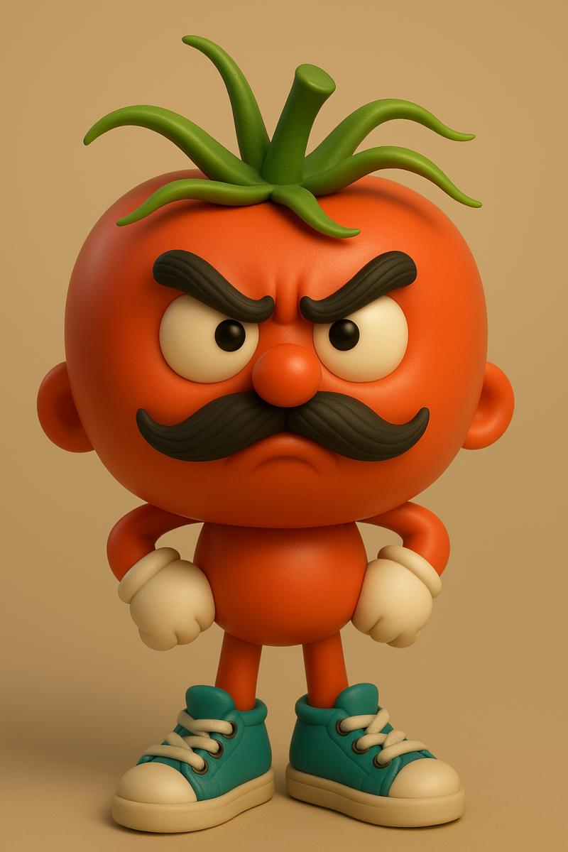 Angry Tomato 3D 打印模型 .c4d .max .obj .3ds .fbx .stl .blend 