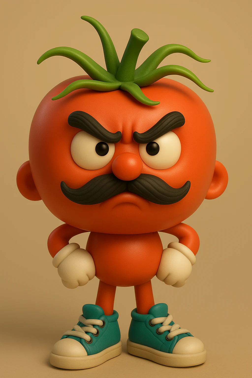 Angry Tomato 3D Print Model .c4d .max .obj .3ds .fbx .stl .blend 
