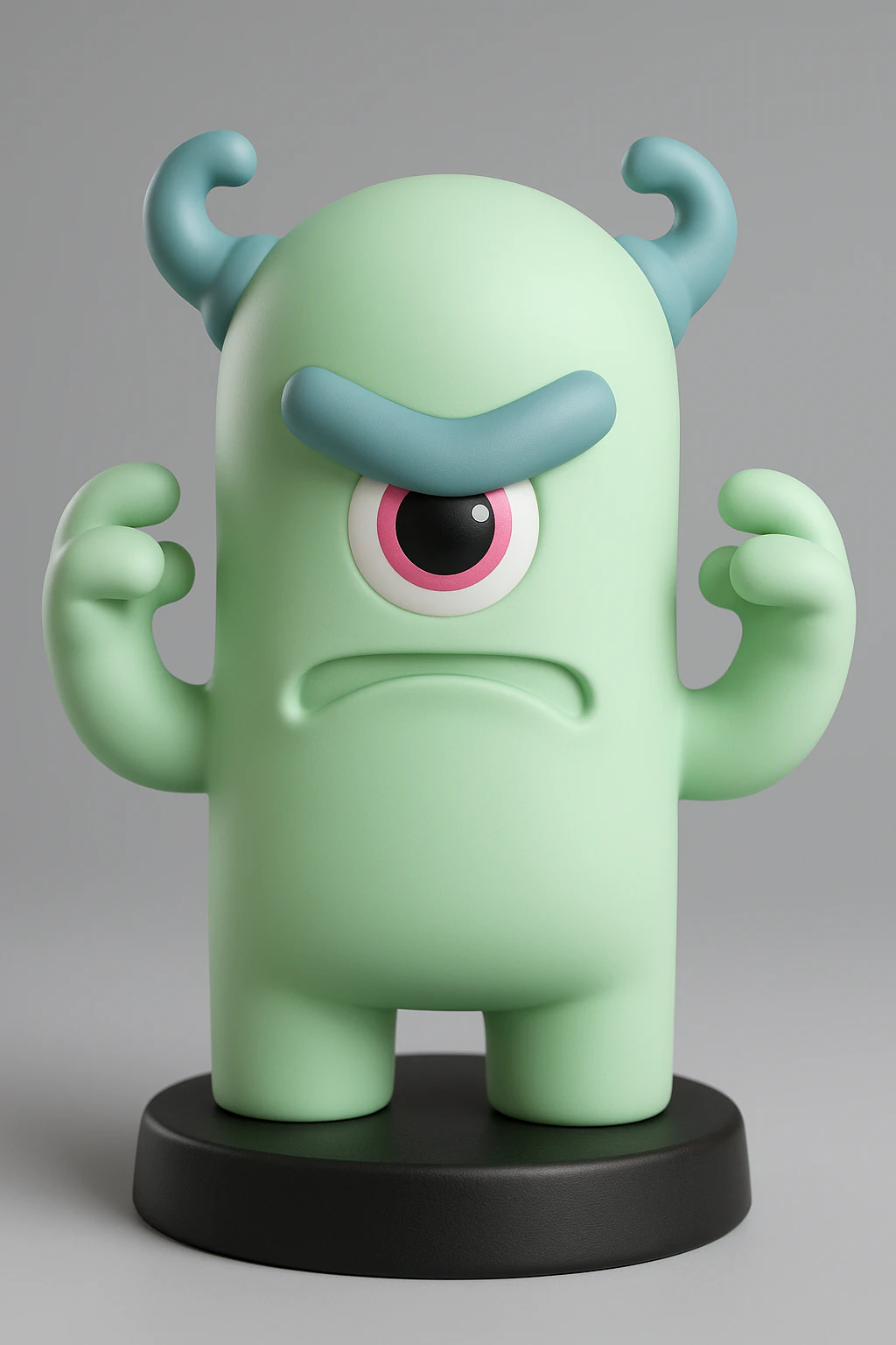 One-Eyed Monster 3D Print Model .c4d .max .obj .3ds .fbx .stl .blend 