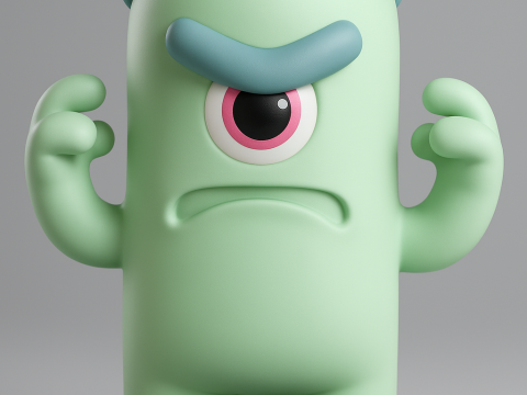 One-Eyed Monster 3D Druckmodell