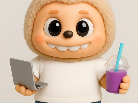 Von zu Hause aus arbeiten, Labubu 3D Druckmodell