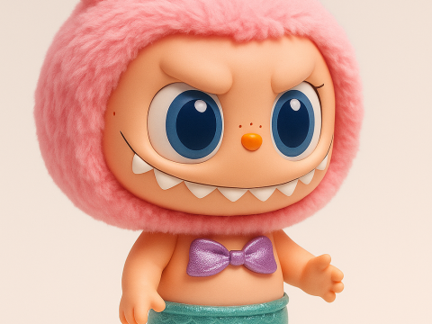 Labubu Mermaid Modelo de Impressão 3D