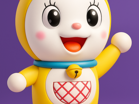 Doraemon Dorami 3Dプリントモデル