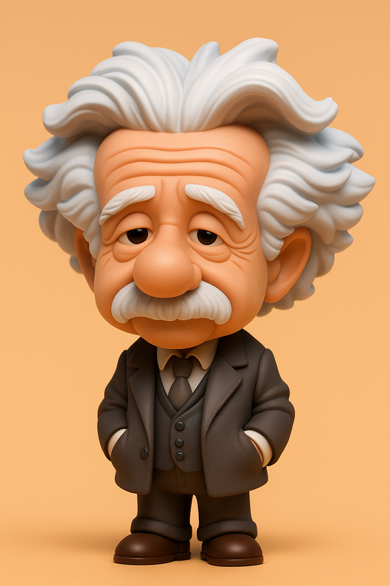 Albert Einstein 3D Принт Модель .c4d .max .obj .3ds .fbx .stl .blend 