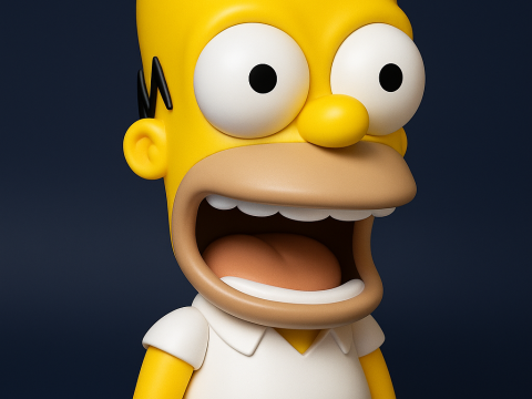 Funko Pop Homer Simpson Modelo de Impressão 3D