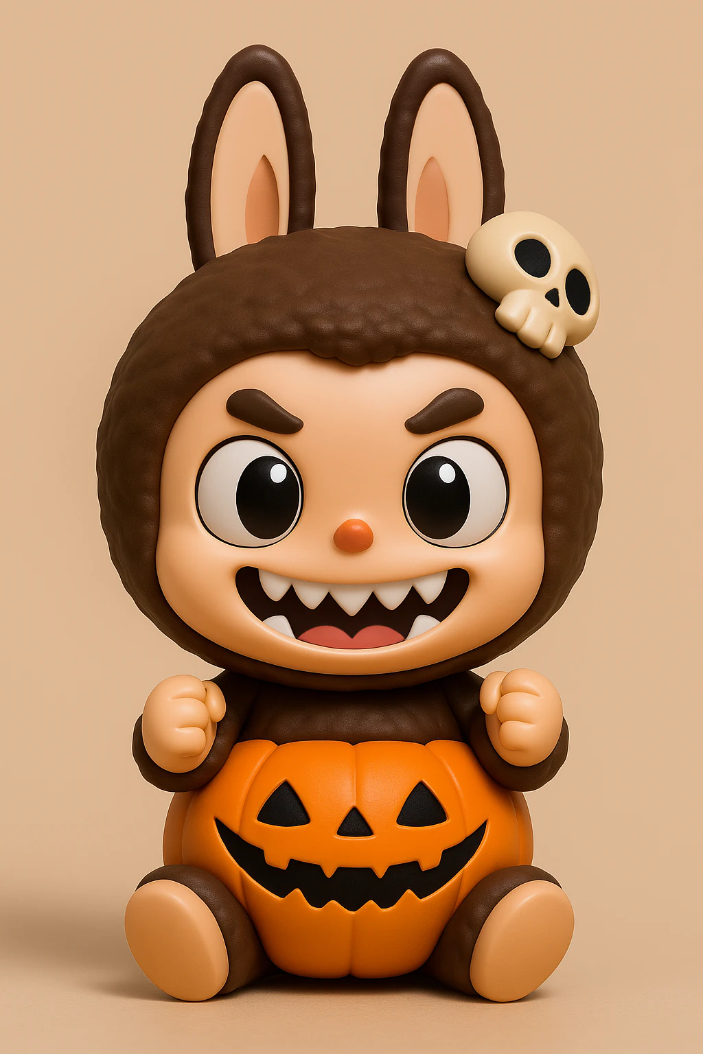 Labubu Halloween Pumpkin 3D Print Model .c4d .max .obj .3ds .fbx .stl .blend
