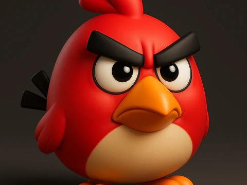 Matilda Red Angry bird with Legs 3D Принт Модель
