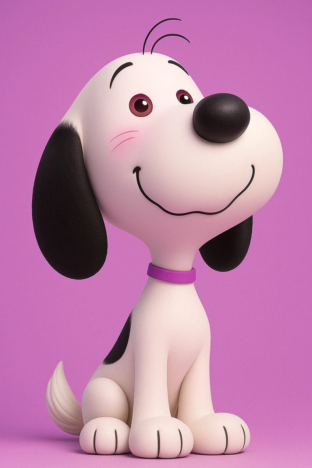 Snoopy Girl 3D Print Model .c4d .max .obj .3ds .fbx .stl .blend 