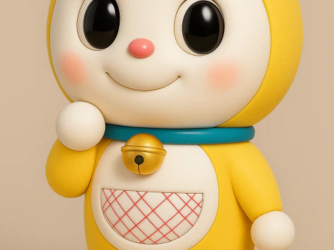 Dorami dari Doraemon Model Cetak 3D