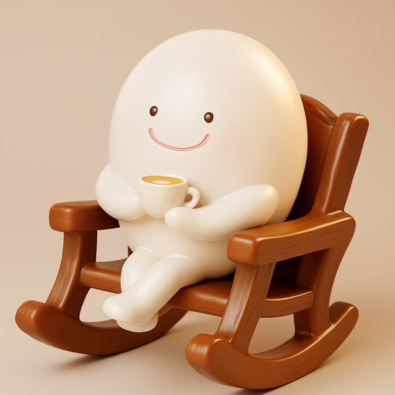 Smily Face Egg on Chair 3D Druckmodell .c4d .max .obj .3ds .fbx .stl .blend