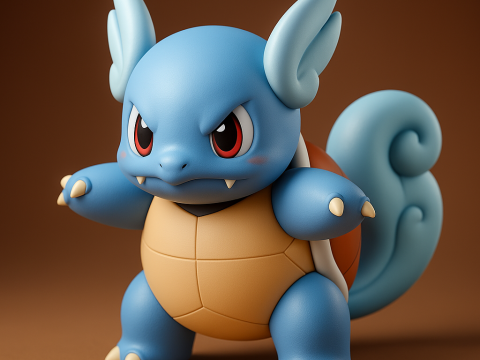 Pokemon Wartortle 3D प्रिंट मॉडल