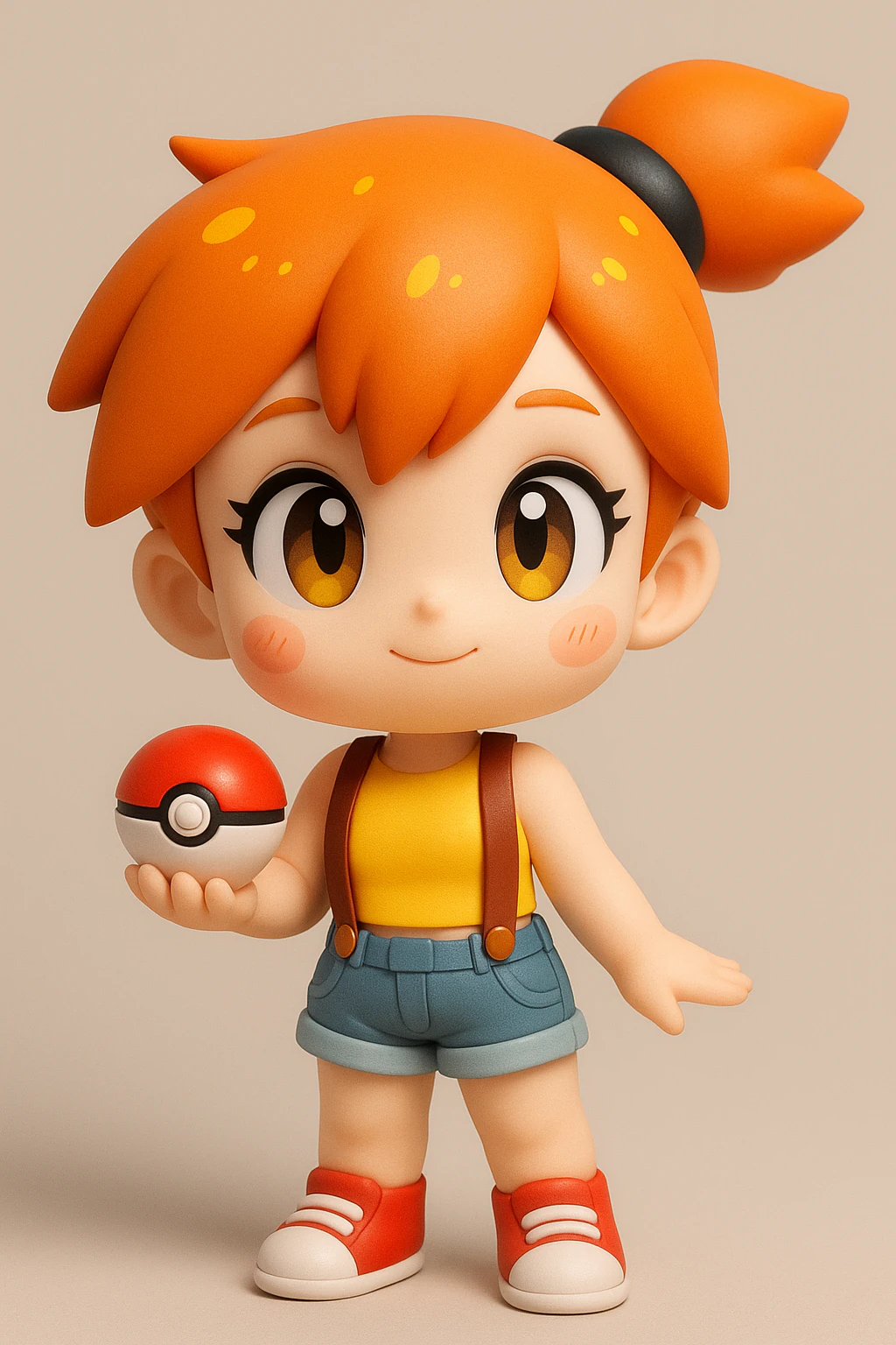 Misty From Pokemon 3D Print Model .c4d .max .obj .3ds .fbx .stl .blend