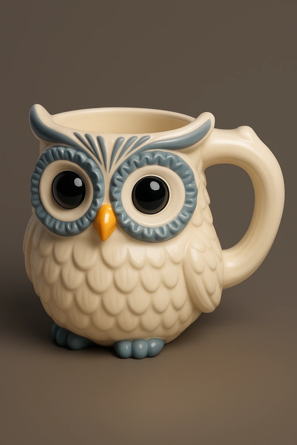 Owl Coffee Cup 3D Print Model .c4d .max .obj .3ds .fbx .stl .blend 