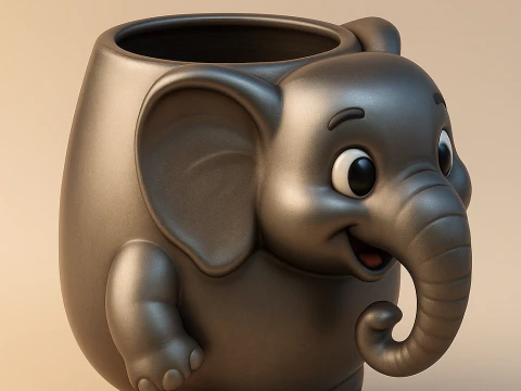 Mesa porta-elefante Modelo de Impressão 3D