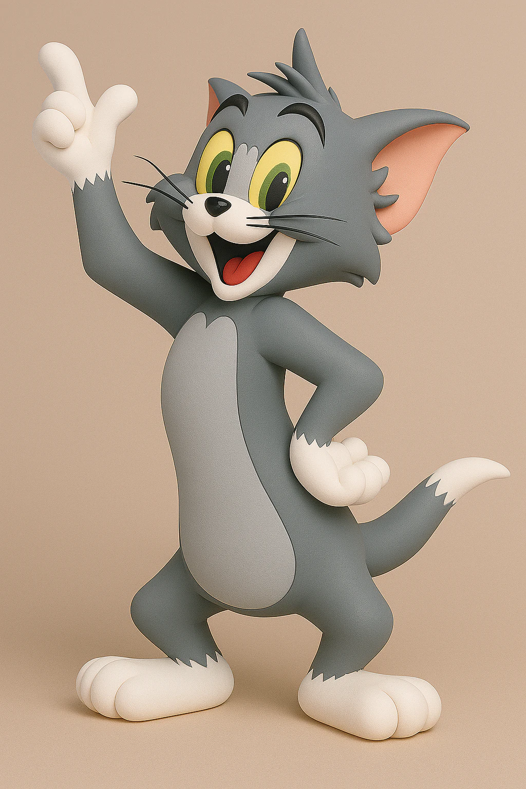 Tom from Tom and Jerry 3D Print Model .c4d .max .obj .3ds .fbx .stl .blend 
