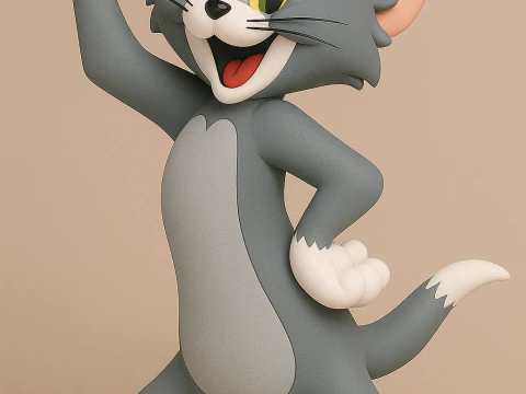 톰과 제리의 톰 3D 프린트 모델