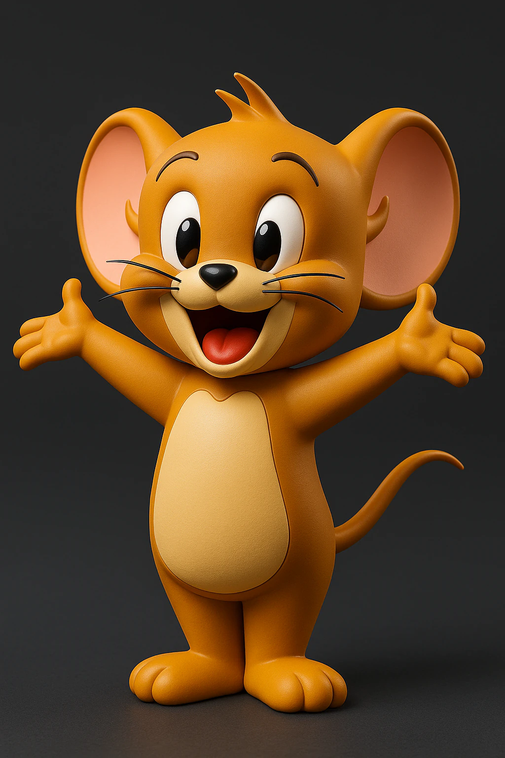 Jerry from Tom and Jerry 3D Print Model .c4d .max .obj .3ds .fbx .stl .blend 