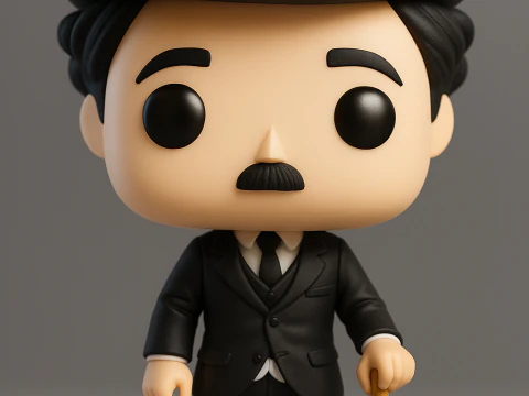 Фігурка Чарлі Чапліна Funko Pop 3D Принт Модель