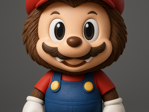 Labubu Super Mario Bros 3D Принт Модель