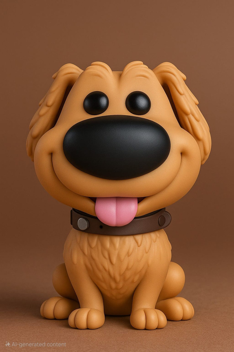 Funko Pop Dug Days From Up 3D Druckmodell .c4d .max .obj .3ds .fbx .stl .blend 