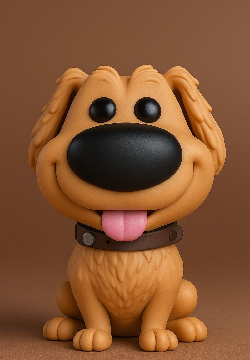 Funko Pop Dug Days From Up 3D Принт Модель .c4d .max .obj .3ds .fbx .stl .blend 