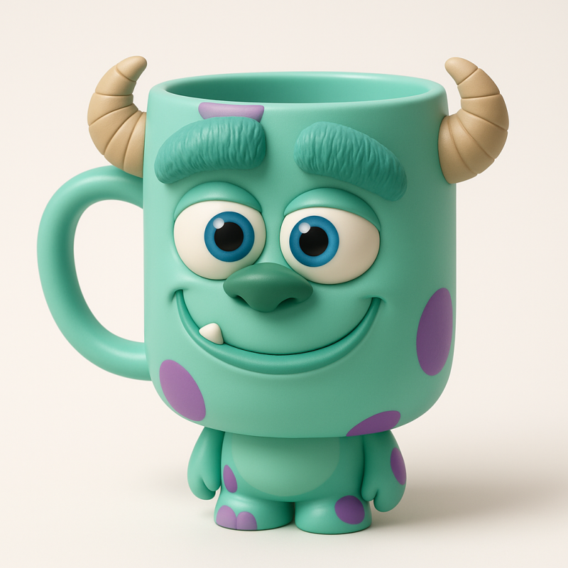 Pixar Monsters Inc Sulley Mug 3D 프린트 모델 .c4d .max .obj .3ds .fbx .stl .blend