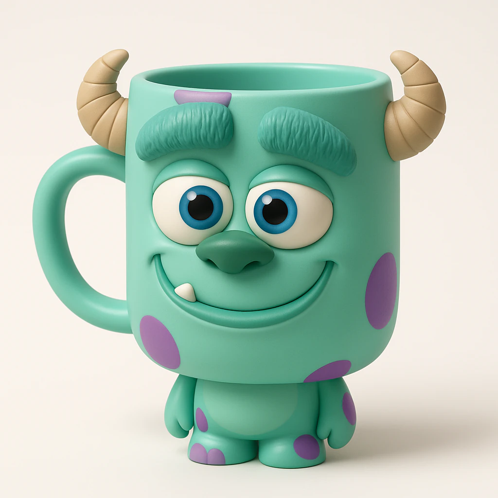 Pixar Monsters Inc Sulley Mug 3D Print Model .c4d .max .obj .3ds .fbx .stl .blend 