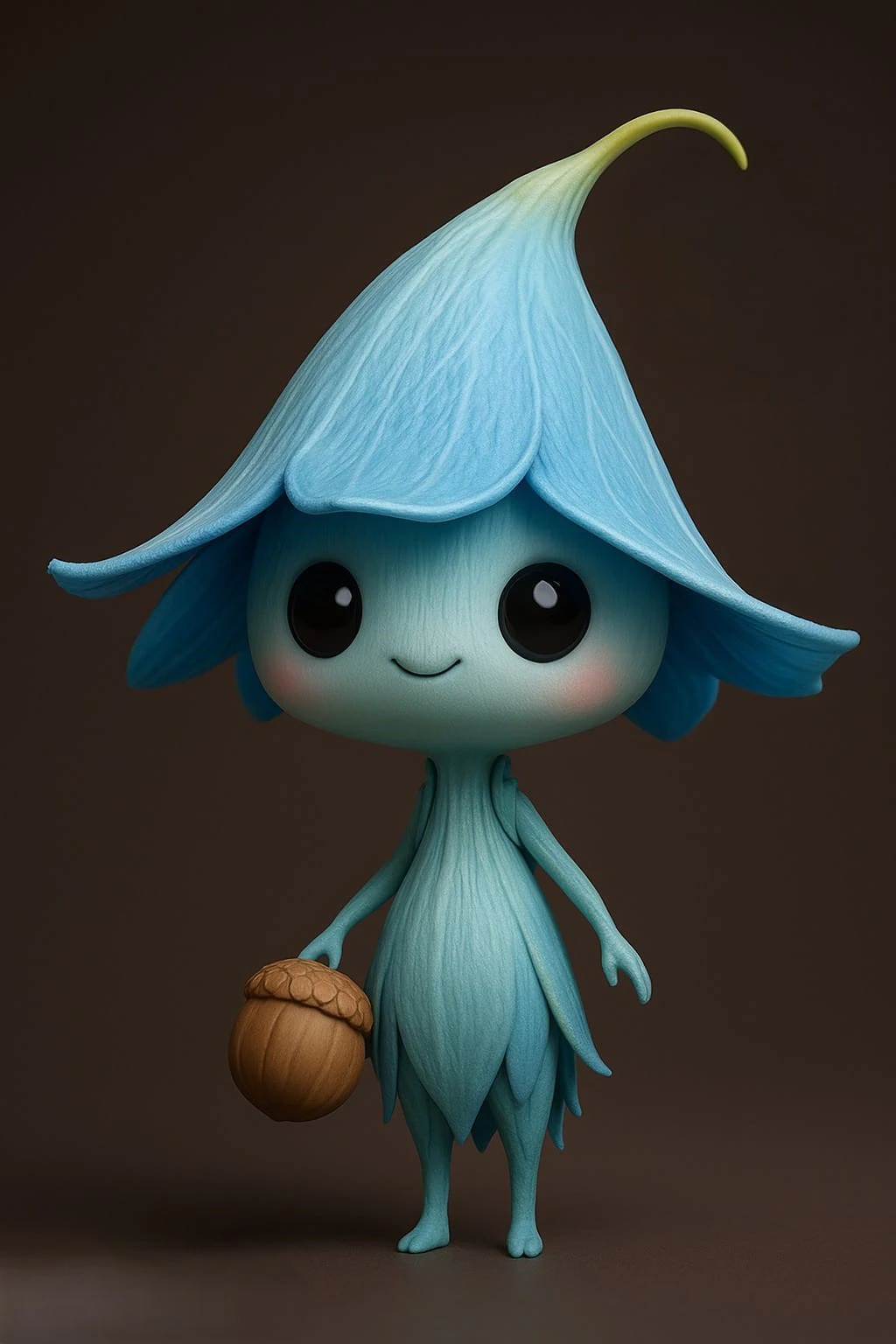 Blue Flower Spirit 3D Print Model .c4d .max .obj .3ds .fbx .stl .blend