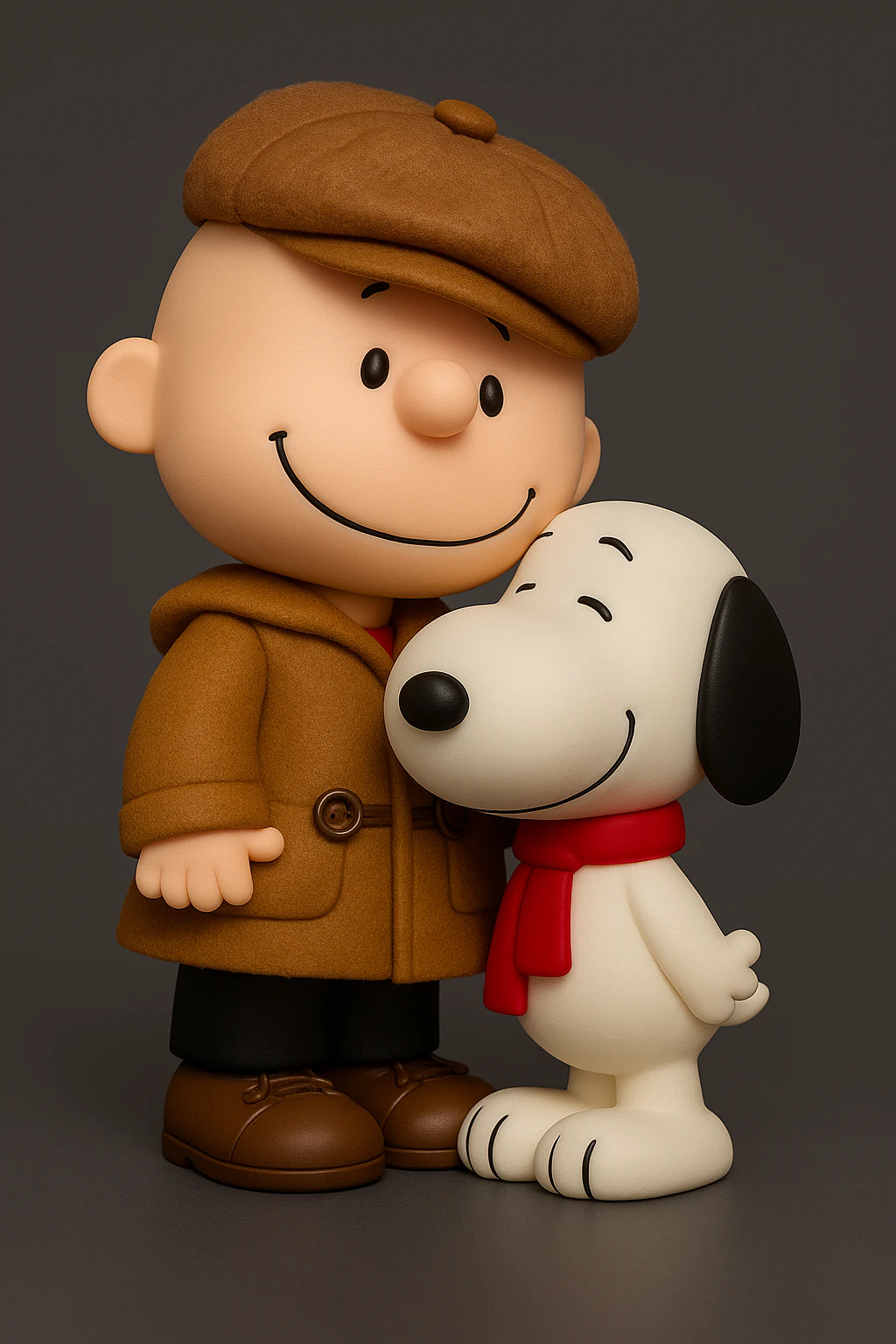 Snoopy And Charlie Brown 3D Print Model .c4d .max .obj .3ds .fbx .stl .blend 