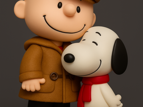 Snoopy And Charlie Brown Model do druku 3D