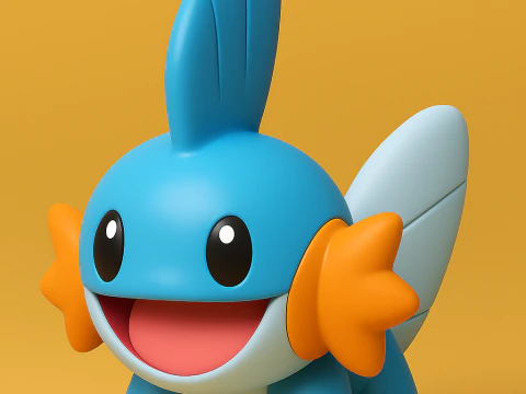 Pok&eacute;mon Mudkip Modello di stampa 3D