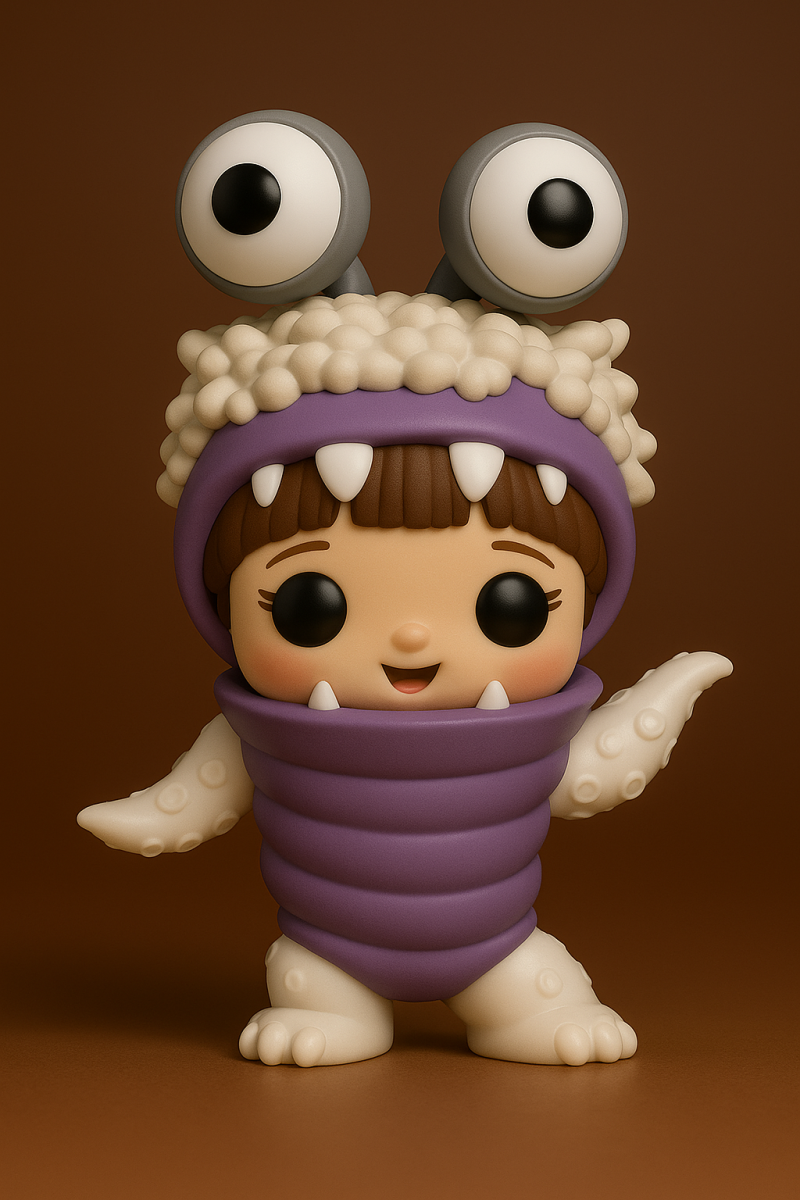 Disney Pixar Monsters Boo Funko Pop 3D Print Model .c4d .max .obj .3ds .fbx .stl .blend 