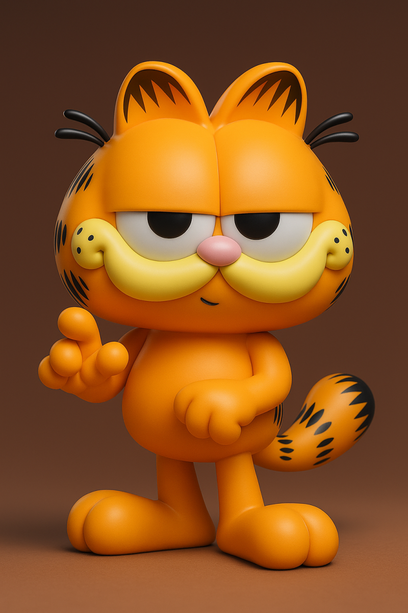 Garfield Model Cetak 3D .c4d .max .obj .3ds .fbx .stl .blend