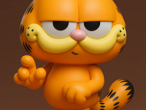 ガーフィールド 3Dプリントモデル