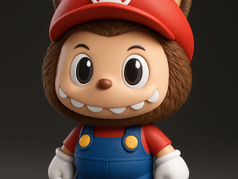 Super Mario Labubu Modello di stampa 3D