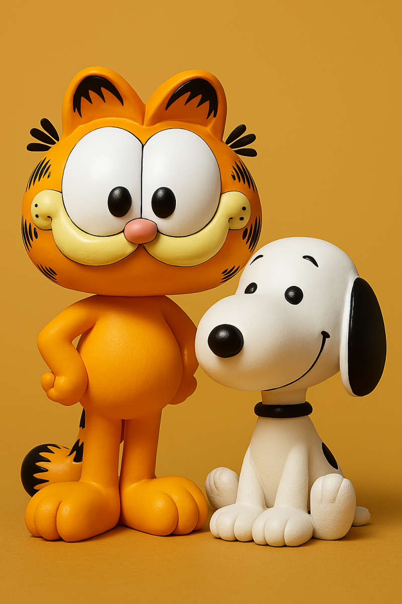 Garfield And Snoopy 3D Принт Модель .c4d .max .obj .3ds .fbx .stl .blend