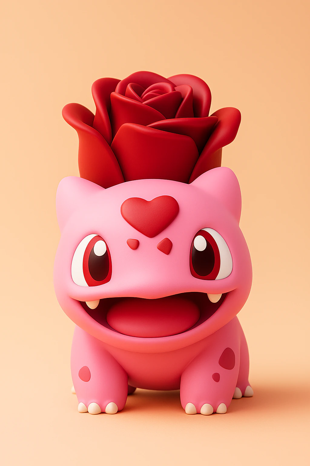 Valentine Bulbasaur Pokemon 3D Print Model .c4d .max .obj .3ds .fbx .stl .blend