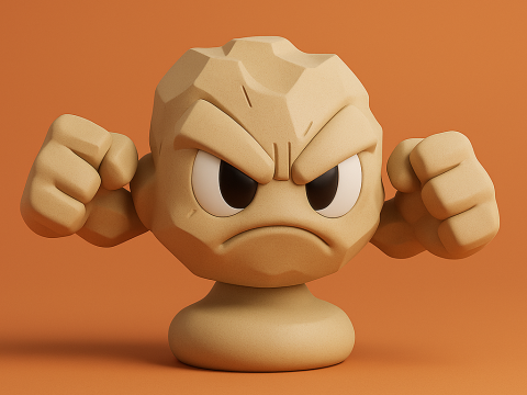 Pokemon Geodude 3D Принт Модель