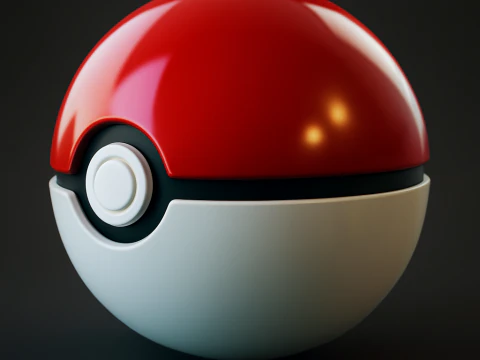 Pokemon Pok&eacute;ball Modello di stampa 3D