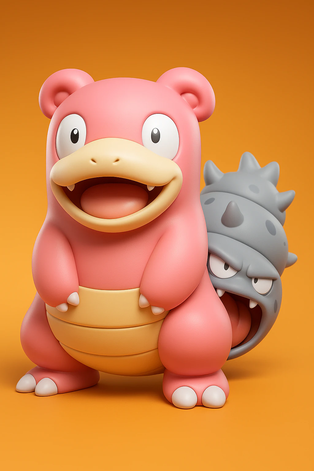 Pokemon Slowbro 3D Print Model .c4d .max .obj .3ds .fbx .stl .blend