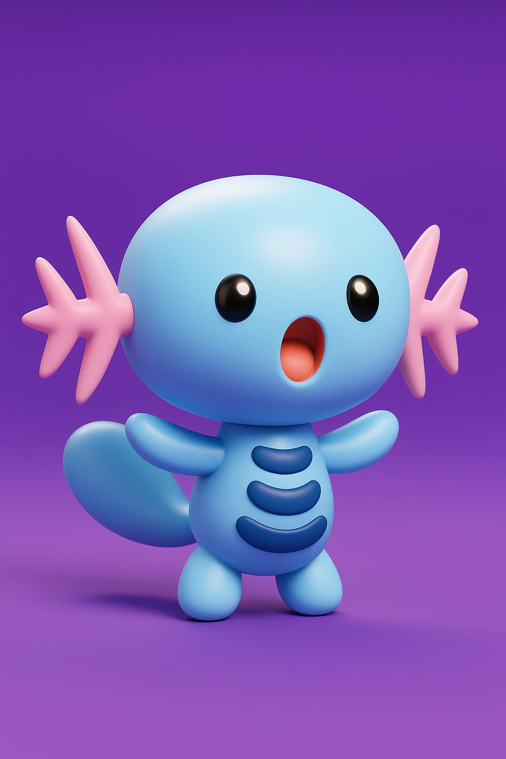 Pokemon Wooper 3D Print Model .c4d .max .obj .3ds .fbx .stl .blend 