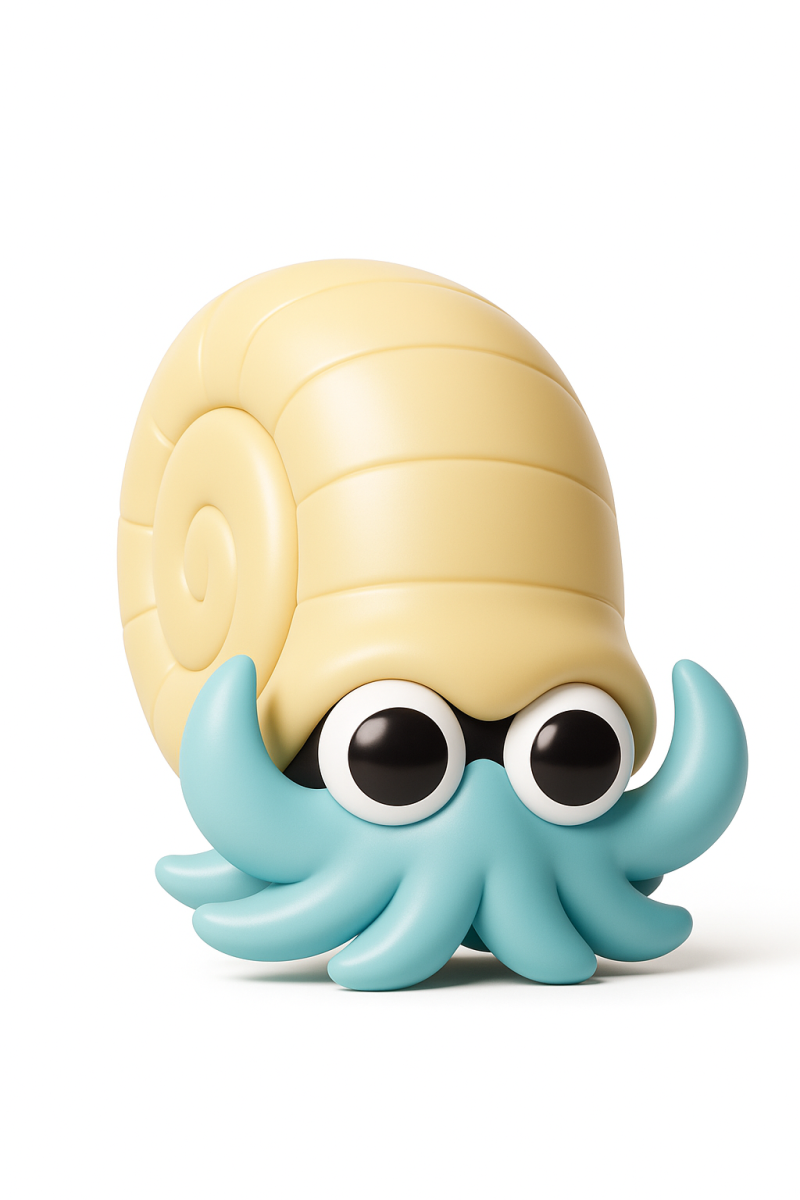 Pokemon Omanyte 3Dプリントモデル .c4d .max .obj .3ds .fbx .stl .blend 